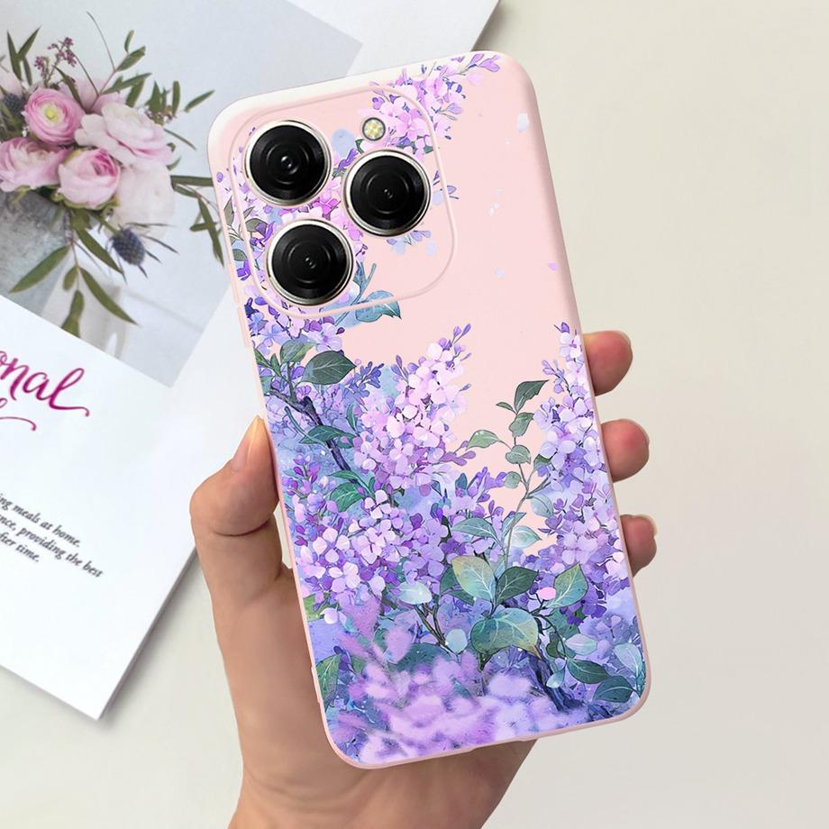 For Tecno Saprk 20 Pro Case 6.78  Liquid Silicone Bumper Cover For Spark20 20Pro 4G Capa Cool Cartoon Girly Fashion Phone Fundas Spark 20 Pro