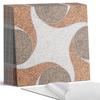 Decor PVC Wall Tiles With Pattern For Room Pattern With Circles And Waves 20x20x20 Cm