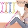 Macaron Colored 4-Ring Resistance Band: Hand & Foot, Shoulder, Chest, Back Exercise & Yoga Assist Band