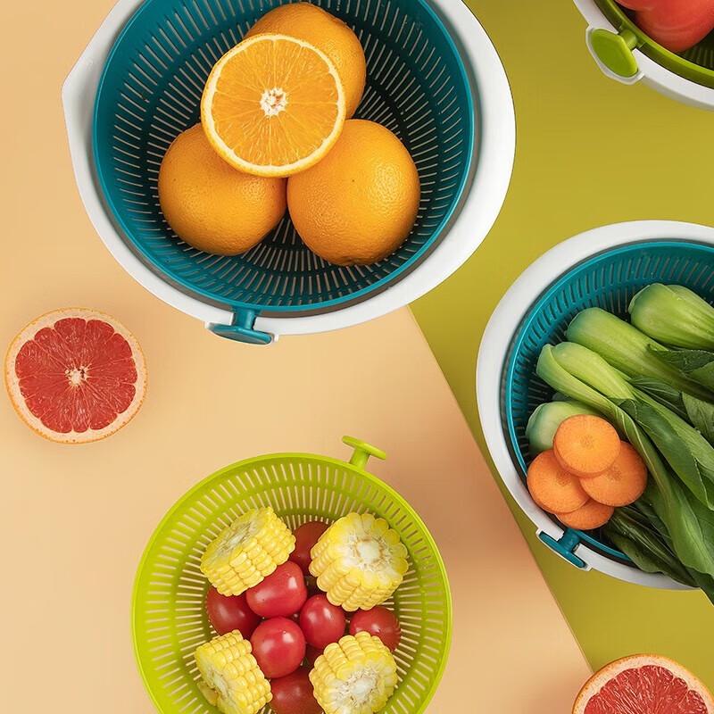 

CHAHUA Water Drop Reversible Double-Layer Drain Basket