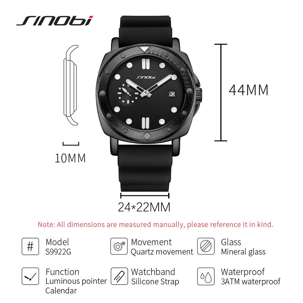 Watch Men'S High-End Waterproof Silicone Strap Sports Men'S Watch Fashion Men'S Watch