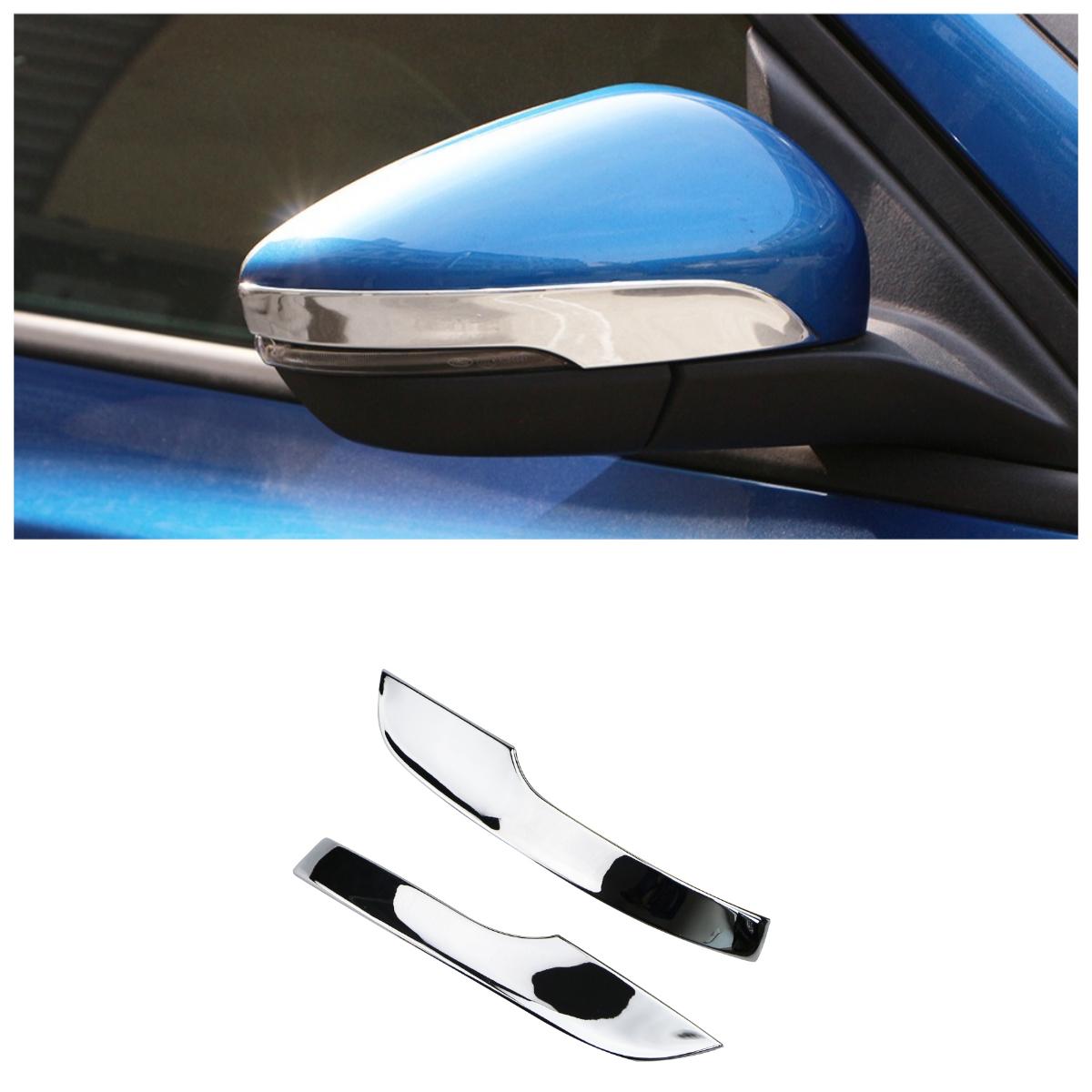 

Наклейка-накладка на зеркало заднего вида автомобиля, защищающая от царапин, для Ford Focus MK4 2019 - 2021, 2 шт., хромированные ABS-аксессуары для боковых зеркал серебряный