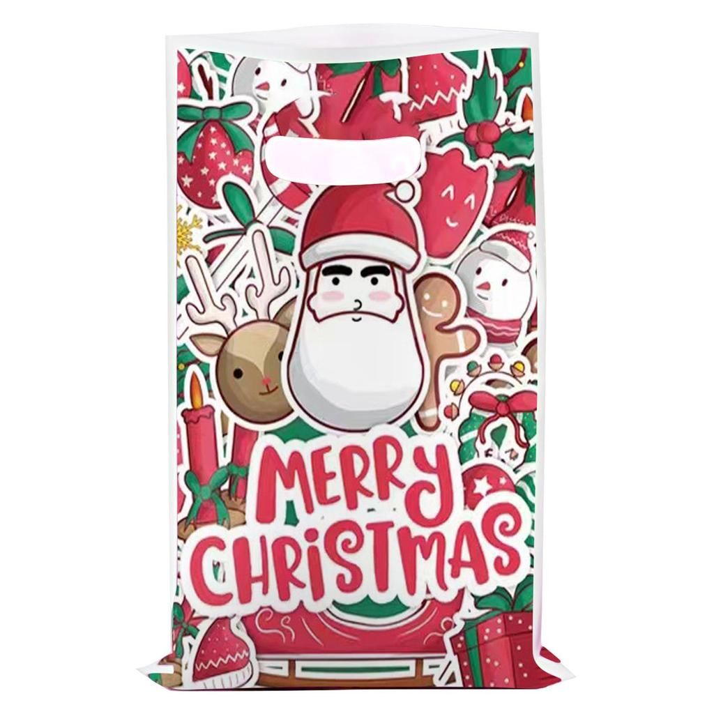 Cartoon Christmas Pearlescent Gift Bag for Kids' Party Favors