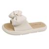 Fairy Style Bow Non-Slip Thick Sole Flip-Flops for Women - Summer 2026 Outdoor Soft Sole Casual Sandals
