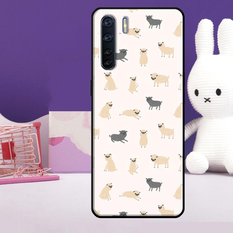 Funny Pug Dog Case For Oppo A60 A80 A40 A77 A57 A17 A74 A54 A94 A78 A98 A18 A38 A58 A96 A76 A16 A15 A5 Pro