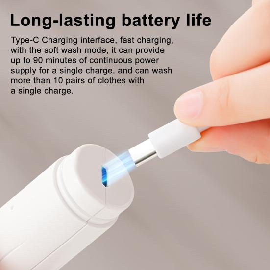 Electric Shoe Cleaning Brush Powerful Uppers Soles Laces Seams Rechargeable Cordless Multifunctional Cleaner Portable Shoe