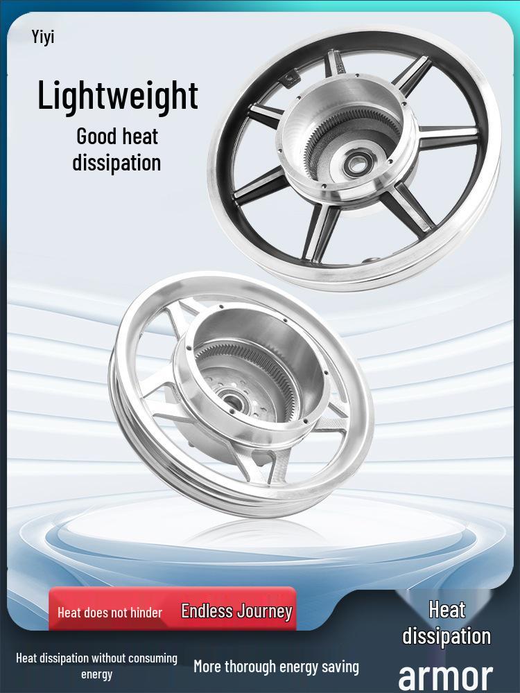 Electric Bicycle Wheel Hub Motor with 12/14/16-inch Aluminum Alloy Disc Brake, Folding Front and Rear Drive