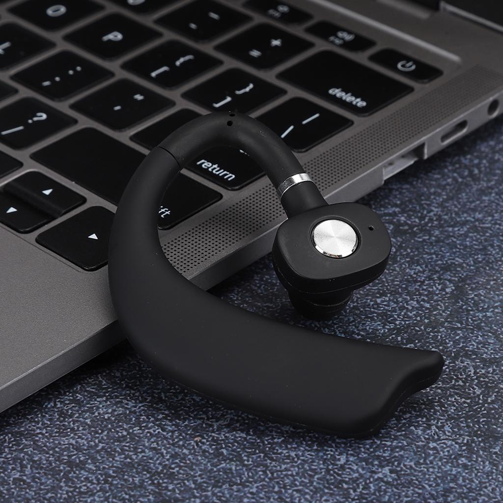 Waterproof Wireless Headphones     Earphones Stereo Monaural Ear Hook Earbuds(Black )