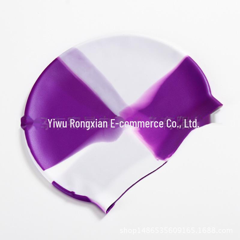 Non-Slip Waterproof Silicone Swim Cap for Adults – Comfortable, Logo Customizable
