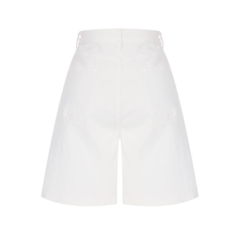 TVIEW Essential Pintuck Half-Length Pants_V6B-Cpt007