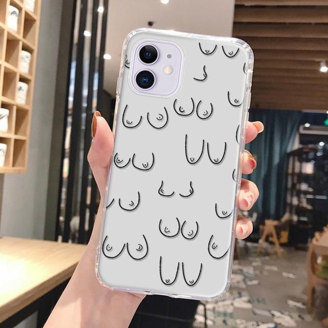 Iphone 14 Pro Max için Iphone 11 kılıfı Iphone 13 12 11 Pro Max Xr 8 14 Plus Xs Max Se 2022 12 13 Mini Yumuşak Silikon Kapak