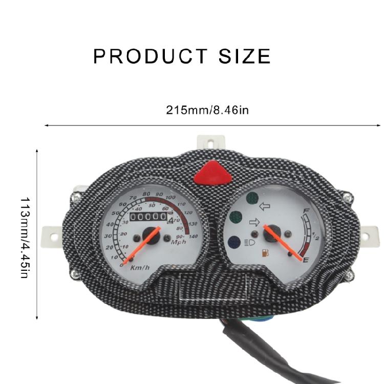 Advanced Motorcycle Speedometer Unit 2V Instrument Cluster with Stable Performances Multifunction 12V Motorcycle Dashboard