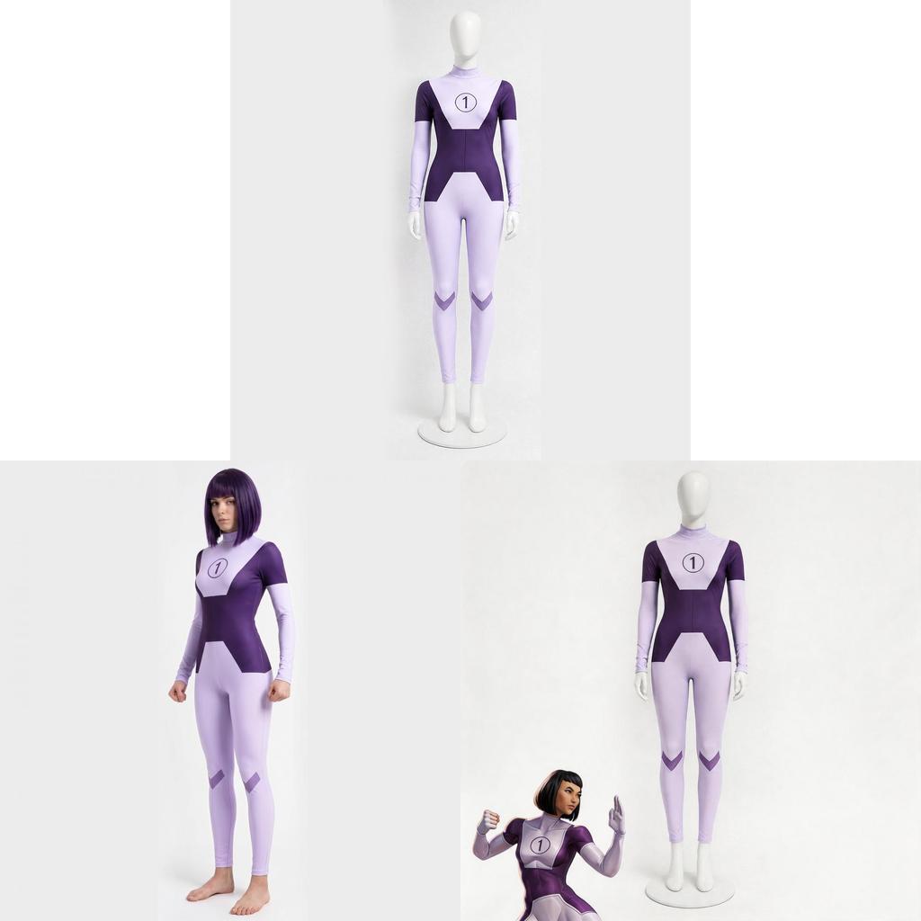 Tuta Cosplay Invincible Duplikate in Tessuto Poliestere per Costume di Halloween