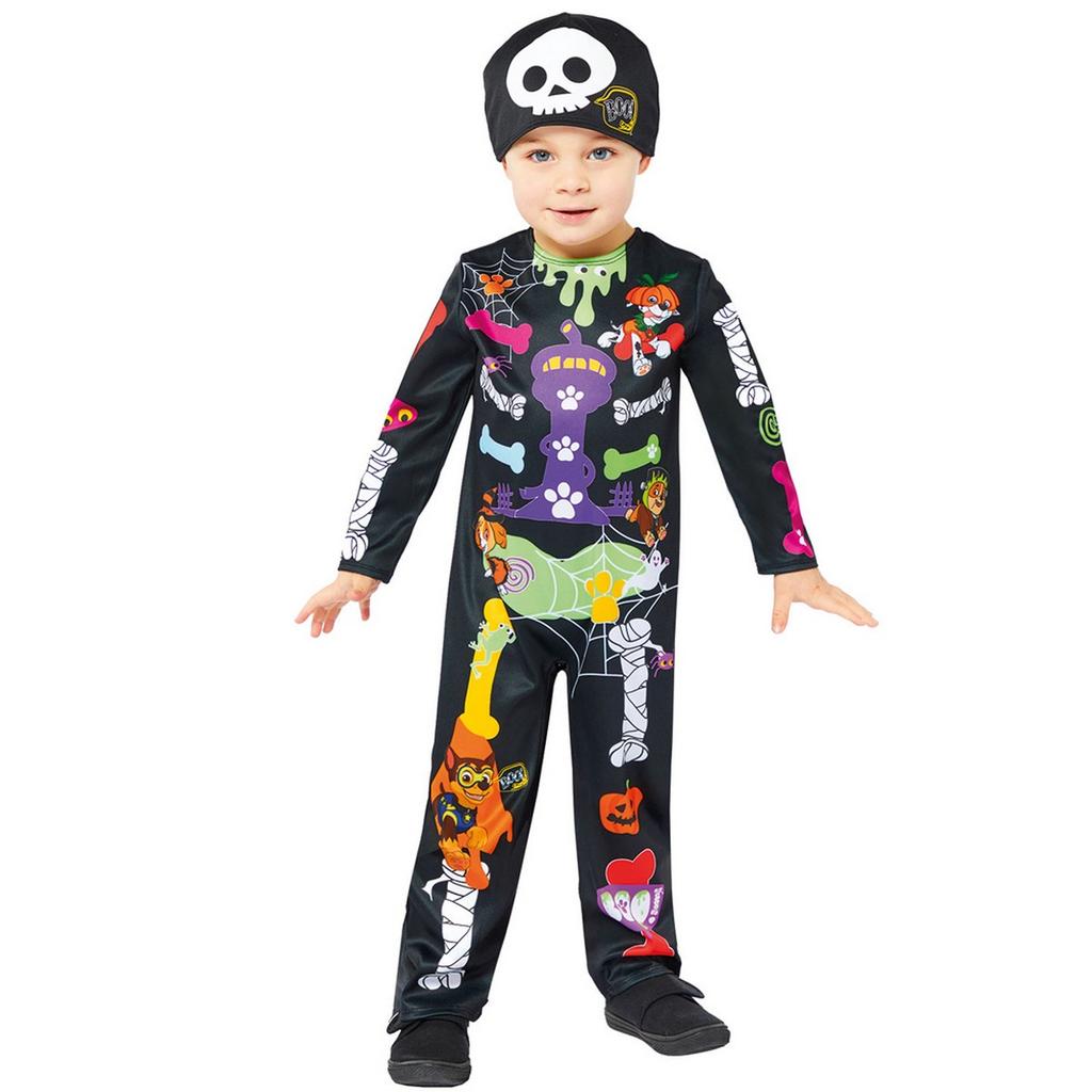 Paw Patrol Childrens/Kids Skeleton Costume Set