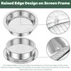 Garden Soil Sieve Set Stainless Steel Rock Sifter Screen with 1/3/6/9/12 mm Replaceable Sieve Mesh Garden Plant Nursery Tools