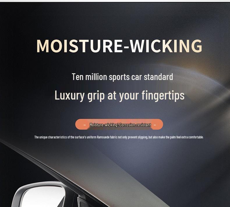 Universal Non-Slip Suede Steering Wheel Cover - Sweat-Absorbent, All-Season Design