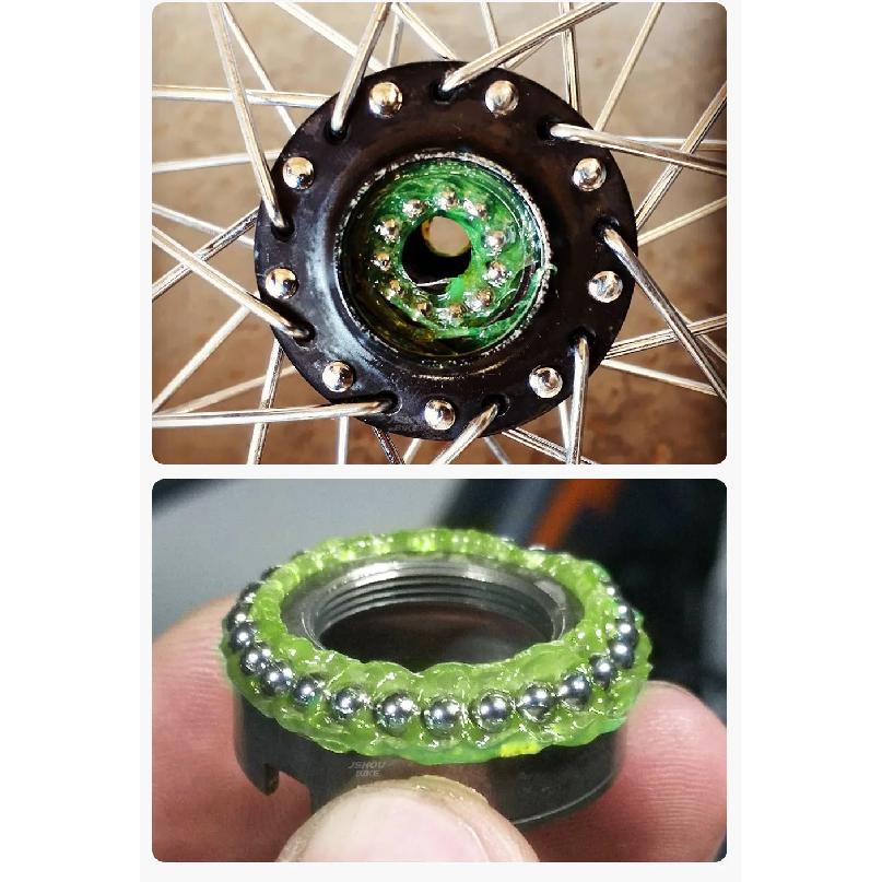 GOLDIX Bicycle Grease Green Applesause Bearing Grease Hub BB Lubricants Oil Lubricant Lube Lipid Elements for Shimano Sram
