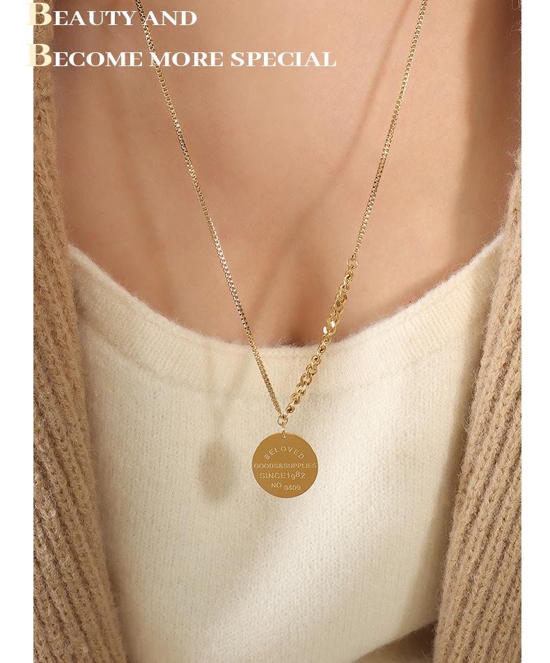Spicy Girl Autumn & Winter Hip Hop Portrait Pendant Sweater Necklace M002-3