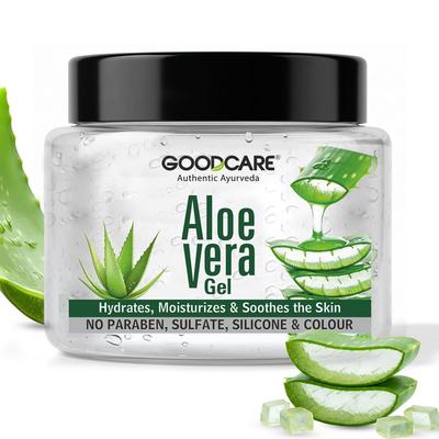 Goodcare Reines Aloe Vera Gel 300g | Angereichert mit Vitamin E & C | Mehrzweck-Gesichts-, Haut- & Haargel | Tiefenfeuchtigkeit, Beruhigung & Pflege | Für