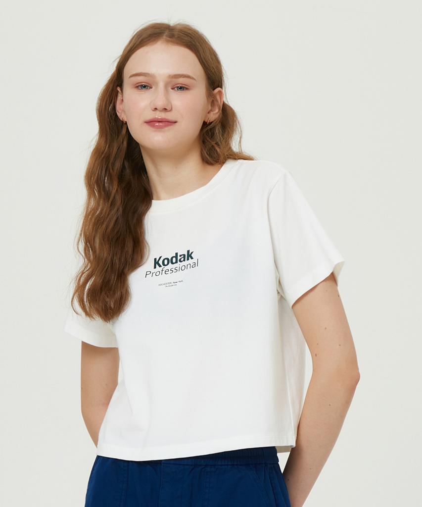 KODAK Mailer Graphic Short Sleeve T-Shirt Women'S White