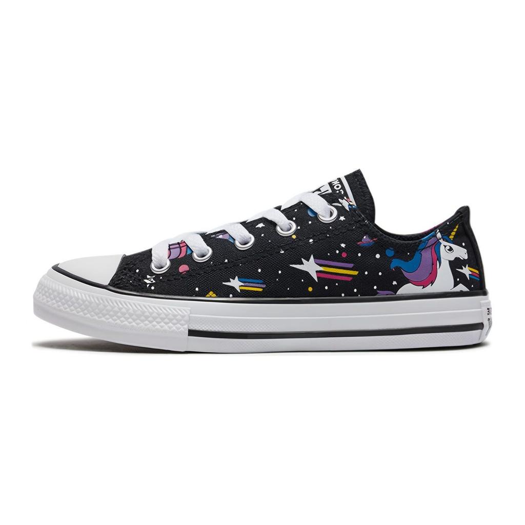 Converse Chuck Taylor All Star Abrasion Resistant Breathable Low Top Canvas Shoes Black 665474C