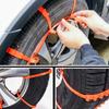 Travel Snow Tire Chains for Vehicle Traction Device Car SUVs And Trucks Practical Emergency Nonslip Rubber Cable Ties