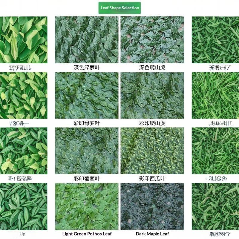Faux Artificial Leaf Privacy Fence Panel 1M/ Realistic Green Hedge for Patio Balcony Backyard Home Outdoor Decor