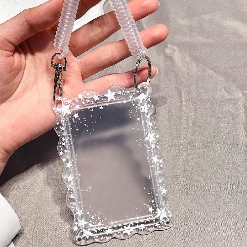 Waterproof Cartoon Plastic Card Cover Women's Kids Bus Credit ID Name Business Working Bank Card Badge Holder Protective Cover