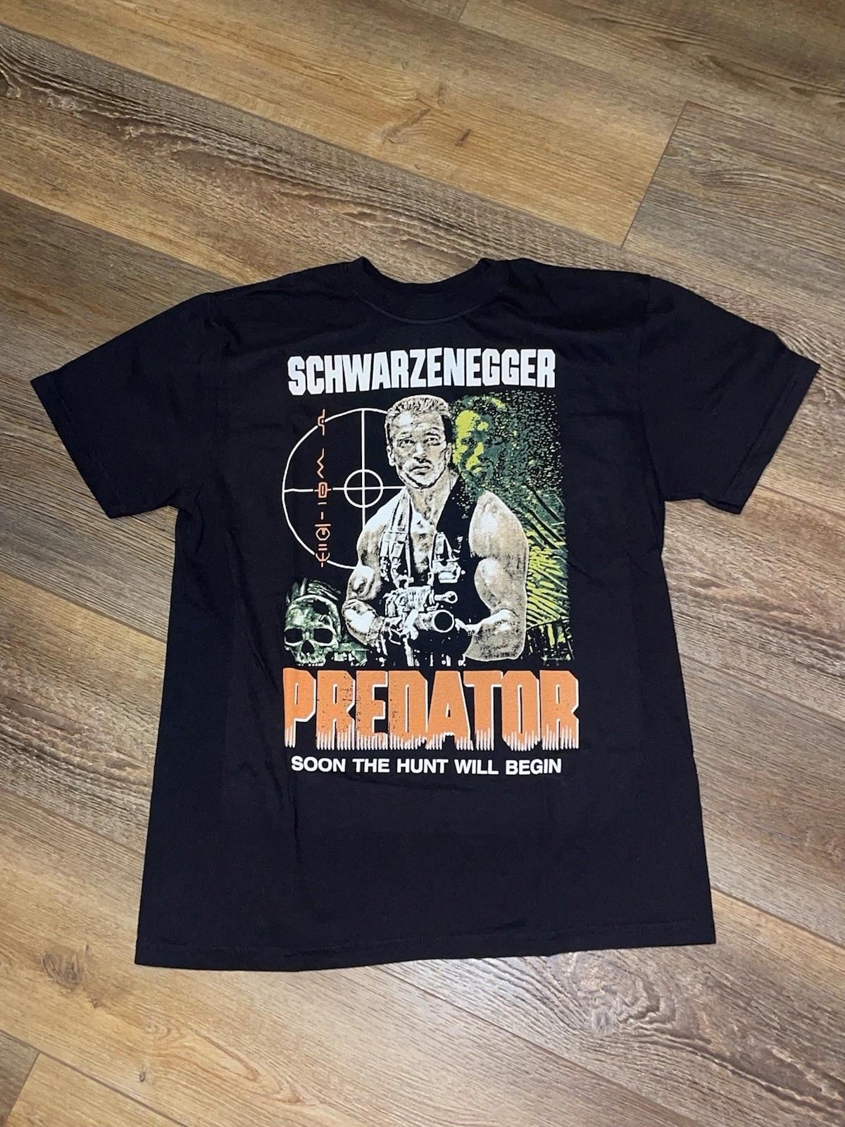 Predator 1987 - Alien Scifi Horror Movie Rare Promo Graphic 100% Cotton T-shirt Mens Tees Top  Mens T-Shirt Tee Top Unisex XL