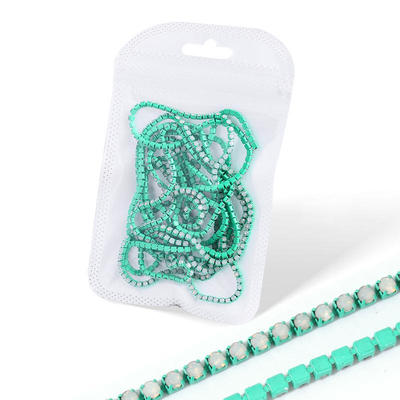 Protein Claw Chain Rhinestone Chain 2Mm Claw Diamond Nail Art Jewelry Cutting Claw Chain Bracelet Necklace Diy Jewelry