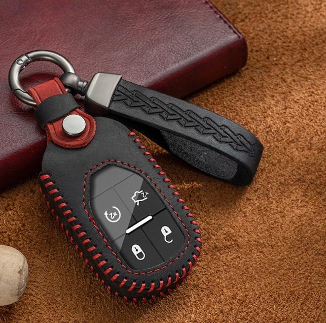 

Leather Car Key Cover For Maserati Ghibli 2017 2018 2019 Levante GT Quattroporte Smart Remote Fob Protector Case Keychain Holder чёрный