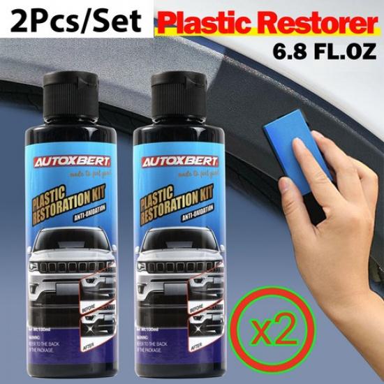 6.8FL.OZ Car Plastic Part Refurbish Agent Trim Restorer Restoration Accessories