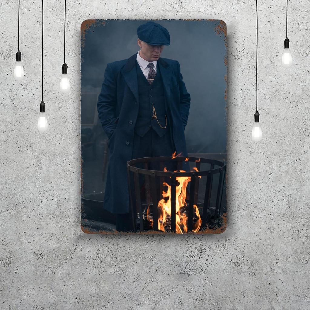Thomas Shelby Decor Poster Vintage Tin Sign Metal Sign Decorative Plaque for Pub Bar Man Cave Club Wall Decoration