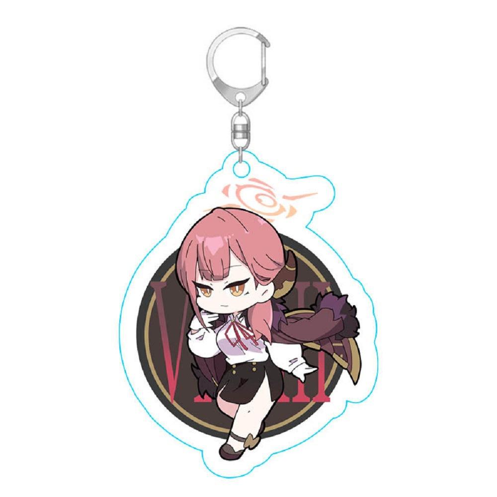

Blue Archive Acrylic Keychain Shizuko Kawaii Game Figure Backpack Key Ring Pendant Aru Shirako Saori Pendant Festival Gift 4cm