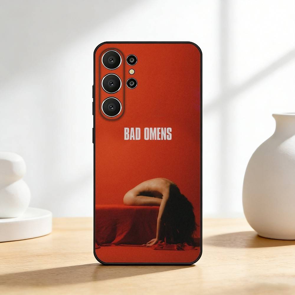 Bad Omens Music Band Phone Case For Samsung S26,S25,24,23,22,30,21,10,9,Ultra,Plus,Lite,FE Soft Black Case Samsung S24ULTRA