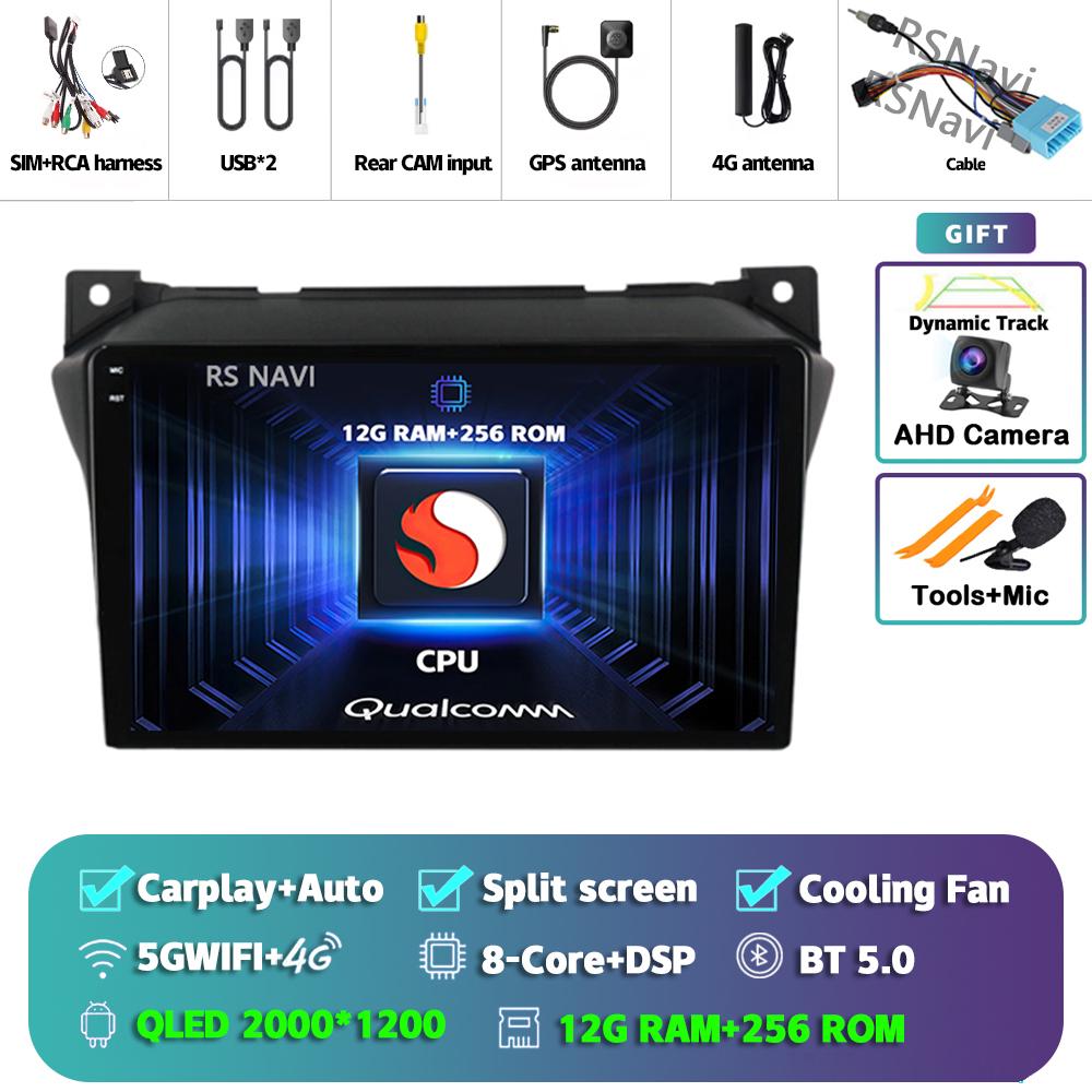 Android 14 Carplay Auto For Suzuki Alto 2009 - 2016 Car Radio Player Multimedia stereo AI Voice 360 Camera Navigation Video 2Din