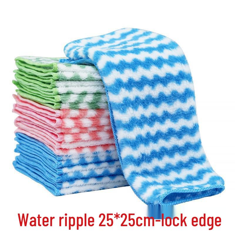 Bamboo Charcoal Fiber Lint-Free Dishwashing Cloth - Absorbent Kitchen & Housework Towel