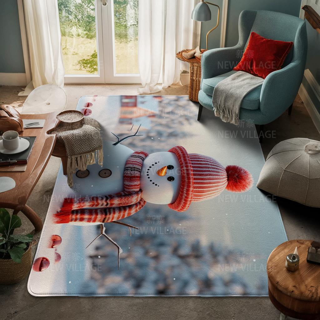 Koberec ke vchodu do domu Rohožka ke dveřím do domu Obývací pokoj Vana Koupelna Protiskluzové koberce s absorpcí vody vana Veselé Vánoce zima