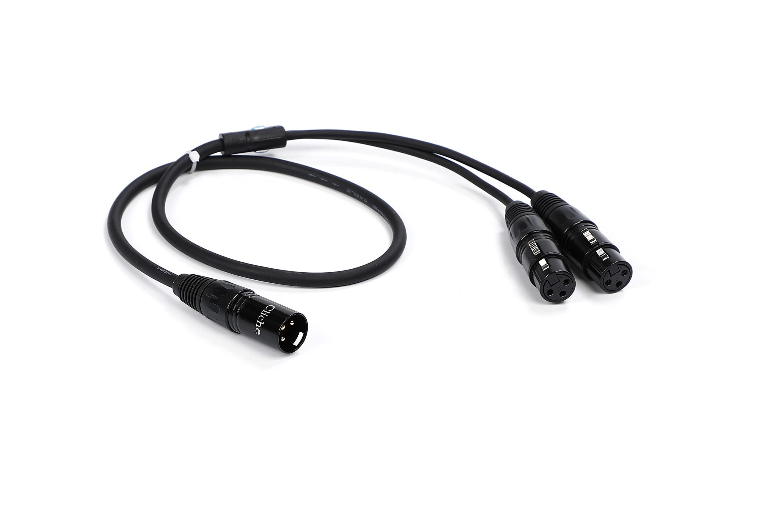 

Cliche 75cm 2-XLR to 2-XLR Y-Cable for Microphones, Canon Cables, and More (2-XLR Female to 2-XLR Male)
