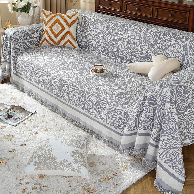 

Универсальный универсальный чехол для дивана с защитой от царапин, универсальная подушка из синели Four Seasons, простой чехол для дивана, нескользящий чехол, тканевая подушка 180*130cm