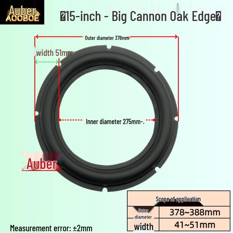 Audio Speaker Rubber Edge Repair Rings: 3/4/5/6.5/8/10/12 Inch Replacement