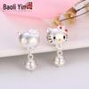 Sterling Silver Hello Kitty Bell Bracelet Accessories with Loose Beads