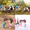 Delightful Kissing Couple Dolls For Handicraft Micro Garden Ornamentation