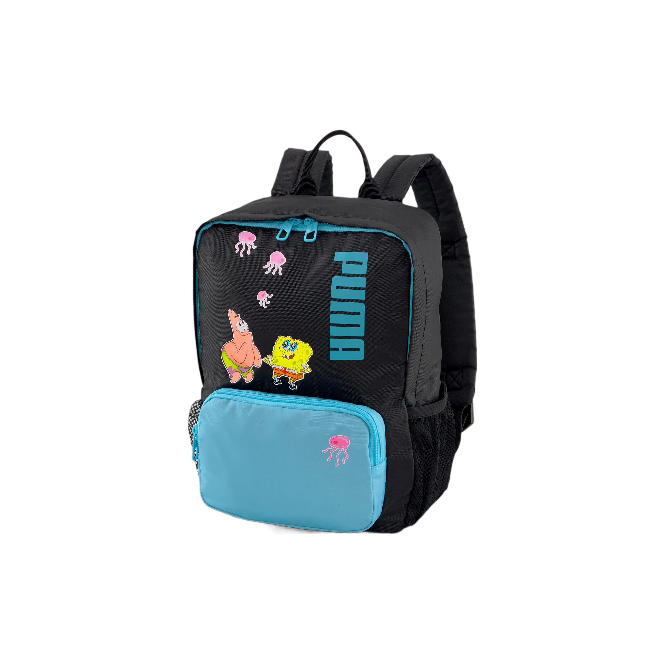 Puma X Sponge Bob Classic Cartoon Character Print Backpack Men Backpack Blue 079505-01 Blue