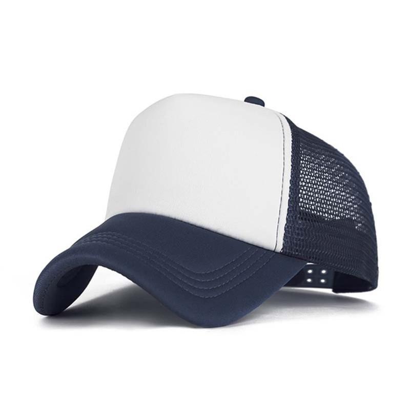 Men's and women's color matching grid baseball caps, European and American simple light board sun hats, neutral wide-brimmed hats.