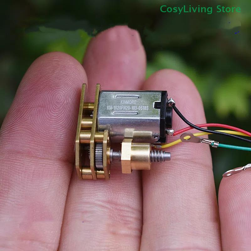 

Micro N20 Full Metal Gear Motor DC 3V 3.7V Screw Shaft DIY Lock Nut Moving up down For Home Automation 0