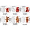 3D Bear Silicone Mould for Creative Candle Making Flexible and Easy To Clean Decoration for Craft and Decorations