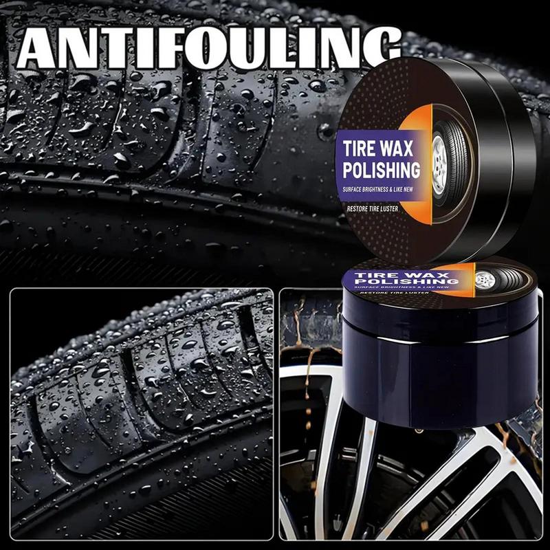 Car Interior Renovation Wax Tire Auto Wax Polish Long-Lasting Protection UV-Resistant Shine Enhancer Auto Detailing Leather Care