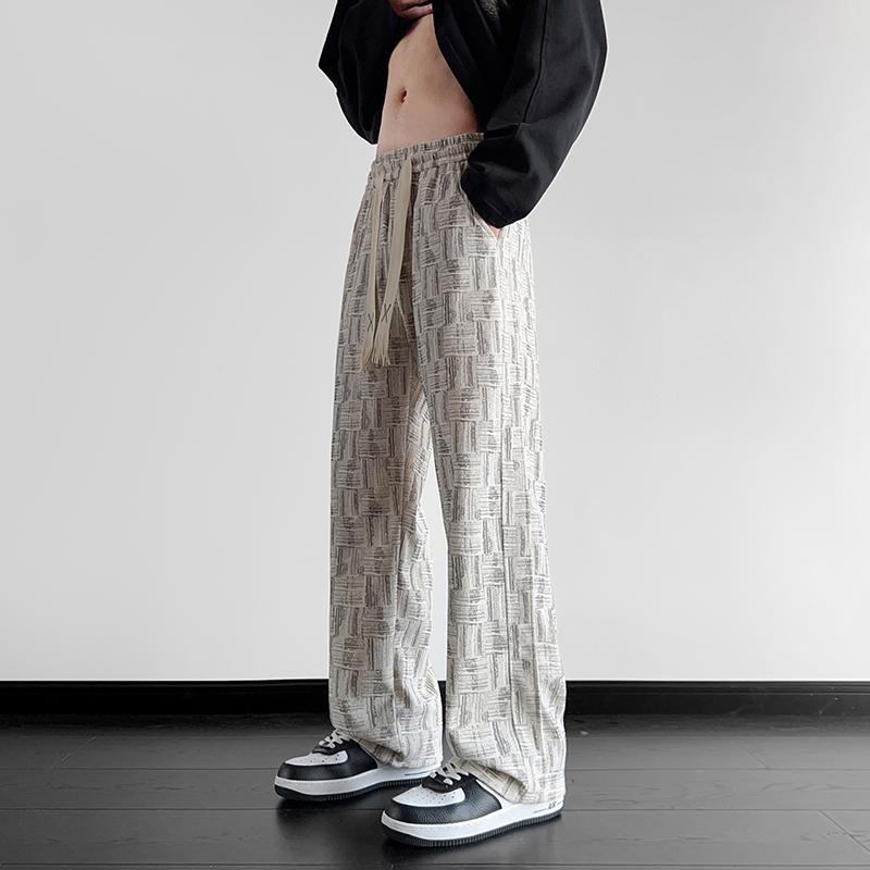 

Новые мужские повседневные прямые спортивные брюки свободного кроя большого размера на весну и осень S белый