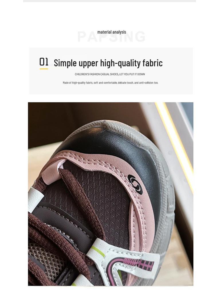 Kids' Fleece-Lined Sports Shoes 2025: New Autumn/Winter Soft-Soled Running Shoes for Boys & Versatile Casual Dad Shoes for Girls